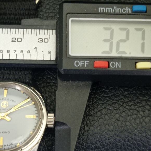 Vintage 1990 Favre Leuba Manual Mens Silver Watch W/Nato Strap - Picture 7 of 9